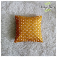 CAP Batik Sofa Cushion Cover | Jagad Yellow Latitude | Guest Chair Cushion Cover uk. 40x40 cm