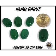 BATU HIJAU GARUT / SEBESAR 20 SEN BARU