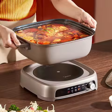Electric hot pot, IH instant boiling hot pot, special electric cooker, multi-functional pot, 6.5L el