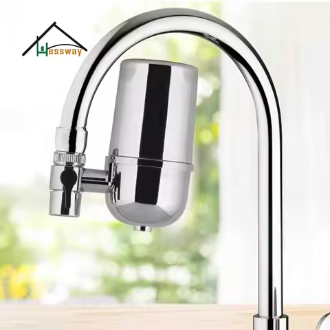 Quick Fit Water Filter Purifier, Ceramic Alkaline Tap Adapter, Removes Contaminants & Impurities, Im