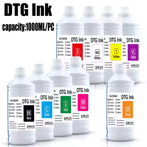 DTG Textile ink white ink 1000ml For EpsonL1800 L805 1390 Sure Color F2000 F2100 F2130 F2140 F2150 F