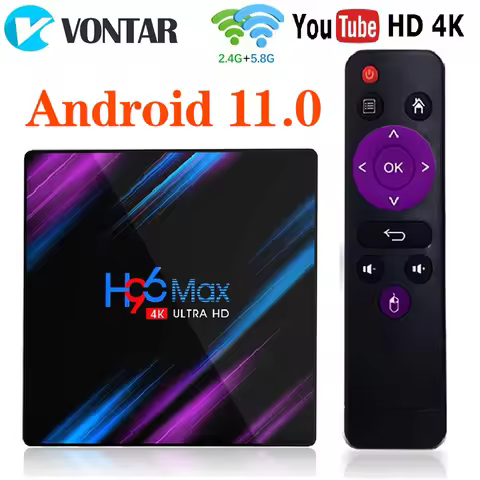 Wholesale H96 MAX RK3318 Smart TV Box Android 11 TVBox 4K 4G 64G 32G Dual Wifi Set top Box H96MAX 2G