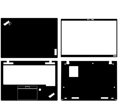 Pre-cut 1x Top+1x Screen bezel+1x Palmrest+1x Bottom Skin Sticker Cover Case Film For Lenovo ThinkPa