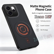 Casing for Oppo Reno 15 F 5G Global Reno 15F Magnetic Tech Fabric Case Shockproof Back Cover