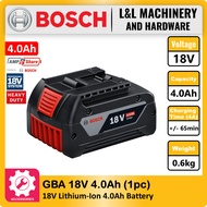 BOSCH GBA 18V 4.0Ah / 5.0Ah 18V Lithium-Ion 4.0Ah / 5.0Ah Battery & GAL 18V-20 / 18V-40 18V 2A / 4A 