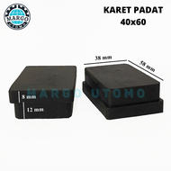 [4 pcs] Karet Kaki Kursi Meja Hollow Holo 4x6 40x60 Padat