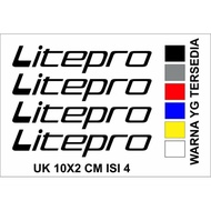 Sticker litepro Bike cutting sticker