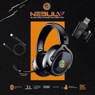 Neolution E-Sport Gaming Headset Nebula Wireless หูฟังเกมมิ่ง หูฟังไร้สาย มีไมโครโฟน มีไฟ RGB 7.1 D
