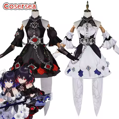Cosersea Seele Vollerei Cosplay Costume Honkai Impact 3 Seele Vollerei Costume Halloween Women Dress
