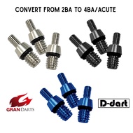 Gran Darts - ACUTE Converter Ring / convert 2BA to 4BA  [BLUE] [SILVER] [BLACK] Darts Accessories
