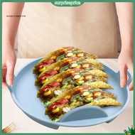 surpriseprice| Tortilla Clip Holder Reusable Taco Holder Silicone Taco Plate Holder with 4 Slots Cap