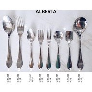 * * * * ] EATING SPOONS AND FORKS CUTLERY/ ALBERTA SERIES