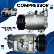 AIRCOND COMPRESSOR FOR URVAN NV350 (E26) 7PK CLUTCH DKS17D ZEXEL ✔NEW ARRIVAL✔ COMPRESSOR PREMIUM QU