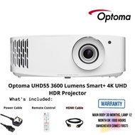 Optoma UHD55 3600 Lumens Smart+ 4K UHD HDR Projector