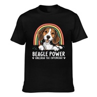 Newest Fashion Beagle Power Unleash The Cuteness Beagle Mans Short Sleeve Cotton Tee