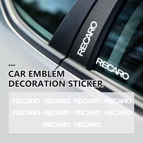 Crystal Label Sticker 3D Badge Emblem Sticker Car Accessories For Recaro