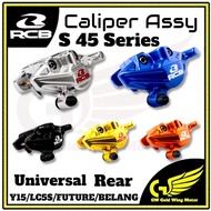 RCB RACING BOY UNIVERSAL REAR Brake Caliper S-45 Series BRAKE PUMP BELAKANG S45 S 45 Y15 RS150 BELANG LC5S LC135 DASH FI