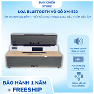 Loa Bluetooth XM-520 Vỏ Gỗ 20W. Loa XM 520 Âm Thanh Cực Đỉnh Thiết Kế Sang Trọng Bass Siêu Trầm Siêu