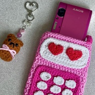 crochet phone digicam pouch ☎️