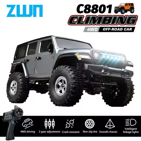 C8801 C8809 1/18 RC Car 2.4G Remote Control Crawler 4WD Electric Climbing Led Off-Road Model Cars To