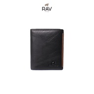 RAV DESIGN Men's RFID Tall Wallet No Hole / Genuine Leather / Black / RVW810G1