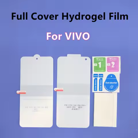 3pcs Full Cover Hydrogel Film For VIVO X50 X60 X70 X80 X90 Pro Plus Screen Protector For VIVO QOO 5 