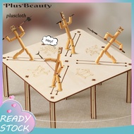 <Pluscloth> Bamboo Man Toy Bamboo Man Board Game Set of 2 Bamboo Man Battle Toys with Weapon Accesso