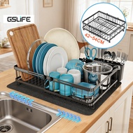 GSlife Extendable Dish drainer rack Kitchen Dish Rack Dish Plate Storage Rack