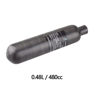 HPA Scuba 0.48L Carbon Fiber Gas Cylinder Matte 300BAR 4500PSI Air Tank M18*1.5 Bottle CO2 Soda Wate