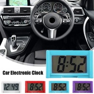 Mini Car Clock Time Self-adhesive Bracket Vehicle Clock Electronic Digital W2d5
