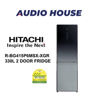 [BULKY] HITACHI R-BG415P6MSX-XGR 330L 2 DOOR FRIDGE ***1 YEAR WARRANTY***