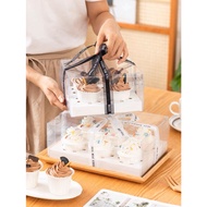 Mica cupcake box 2/4/6/12 cells, cupcake box, clear cupcake box