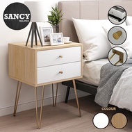 Sancy Living Room Single & Double Drawer Bedside Table Modern Elegant Nordic Style Coffee Table Corn