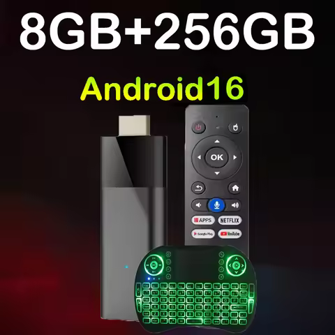 TV Stick Android16 Q12 TV Box H313 8K Bluetooth 6.0 Google Assistant Dual Wifi 5G Android 16 Media P