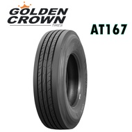 ยางรถบรรทุก เรเดียล ขนาด 11R22.5 295/80R22.5 รุ่น AT167 (ลายเรียบ) ยี่ห้อ GOLDEN CROWN