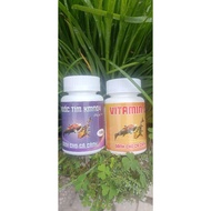 Combo Purple KMnO4 and pure Vitamin C for Aquarium Fish - Cleans Lakes, Prevents Diseases, Helps Fis