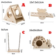 HAMSTER RUMAH KAYU WOODEN HOUSE HAMSTER TOY PET SUPPLIES