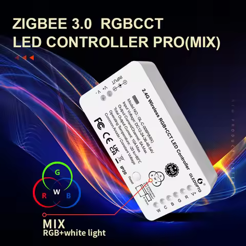 GLEDOPTO ZigBee LED Strip Controller RGBCCT Pro RGB White Light Mix Homey Alexa Tuya SmartLife Smart