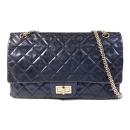 CHANEL 牛皮皮革2.55銀扣鏈帶肩背袋