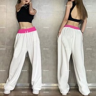 Women's Hip Hop Sports Pants High Waist Casual Leggings Hiphop Hip Hop Letter Wide Leg Pants Dance P