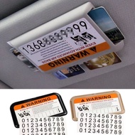 Car visor Number Card Pocket Organizer Storage Holder Storage Sun Visor Holder Card Clip Card Holder