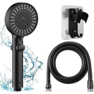 NEW 3 in 1 Shower Head With Hose Set Black High Pressure Bathroom Shower Sprayer Handheld Rain Showe