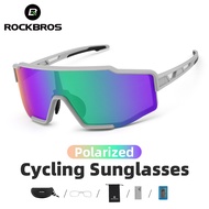 ROCKBROS Cycling Glasses Men Women Mountain Bike Polarized Glasses Photochromic Sunglasses Built-in Myopia Frame Outdoor Sports Glasses Cycling Goggle