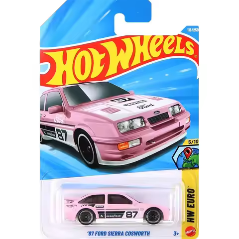 Original Hot Wheels 2026e Case Pagani Mazda Ford Sierra Cosworth Die Casting Alloy Car Model Collect