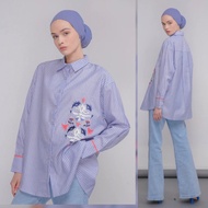 KEVY SHIRT BLUE || ALEZA LABEL