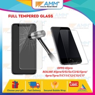 OPPO/REALME FULL GLASS X2pro/X5pro/5/5i/5s/C3/6i/5pro/6pro/7pro/7/C11/C12/C15/C17
