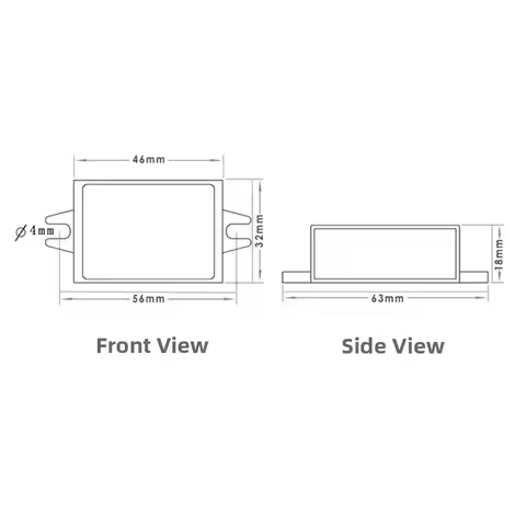 Single USB Port DC to DC Converter Step Down Wired Connection Step Down Converter Sealed Voltage Red