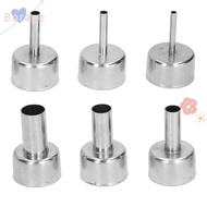 BORRAONE 858D Hot Air Rework Station Nozzle, Round Nozzle Shape Stainless Steel for SMD Rework Stati