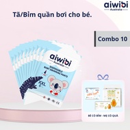 (Combo of 10) AIWIBI premium diapers/swimming diapers 1 piece/pack