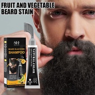 Mens Beard And Mustache Dye Fruit And Vegetable Dye Mustache Color One Brush Black
